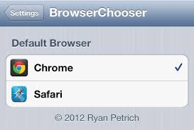 How to make google chrome default browser on iphone